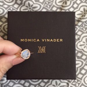 Rose gold Vermeil moonstone ring